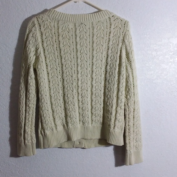 Pale Yellow Sweater Cardigan - Picture 2 of 3